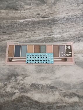 Hard Candy 10-Color Eyeshadow Palette - Blue & Neutral Shades #302